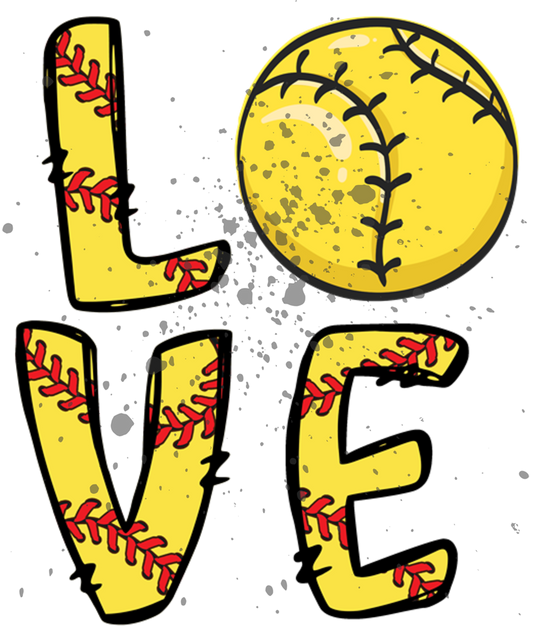 DTF Transfer - Softball Love (BBALL19)