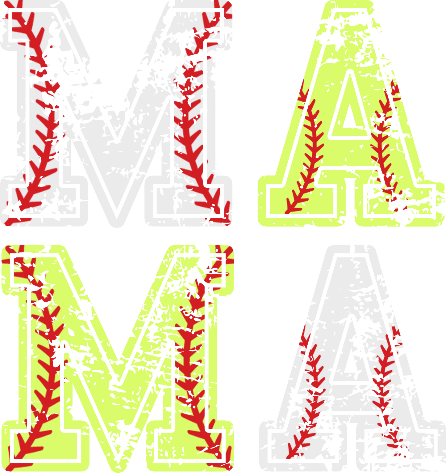 DTF Transfer - Baseball/Softball MAMA (BBALL20)