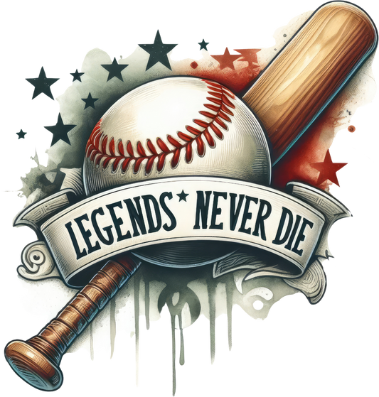 DTF Transfer - Legends Never Die (BBALL9)