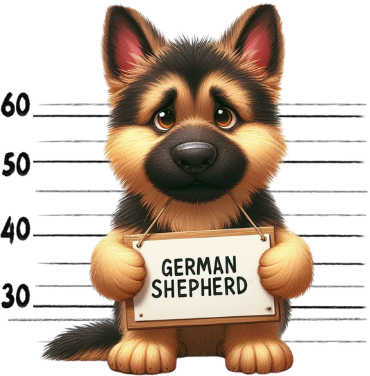 DTF Transfer - Jail Dog German Shepherd (JDOG14)