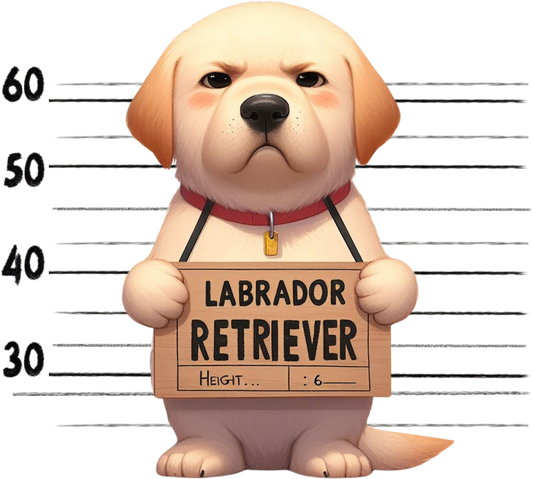 DTF Transfer - Jail Dog Labrador Retriever (JDOG18)