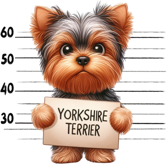 DTF Transfer - Jail Dog Yorkshire Terrier (JDOG25)