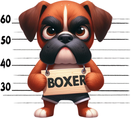 DTF Transfer - Jail Dog Boxer (JDOG5)