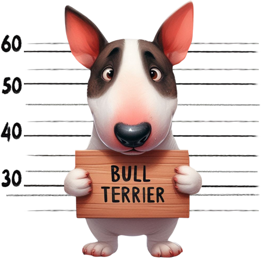 DTF Transfer - Jail Dog Bull Terrier (JDOG6)