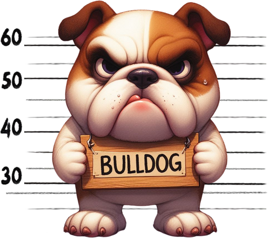 DTF Transfer - Jail Dog Bulldog (JDOG7)