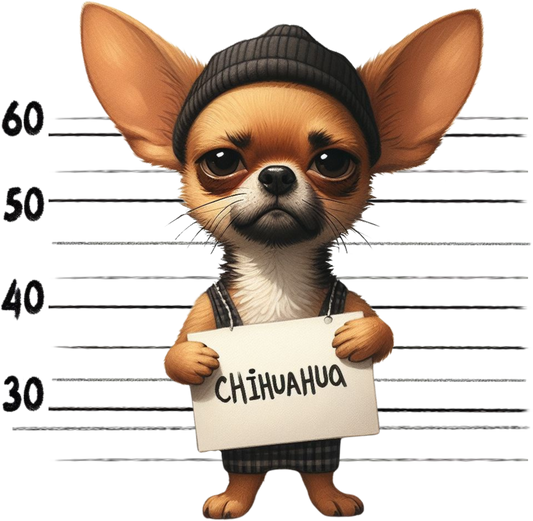 DTF Transfer - Jail Dog Chihuahua (JDOG8)