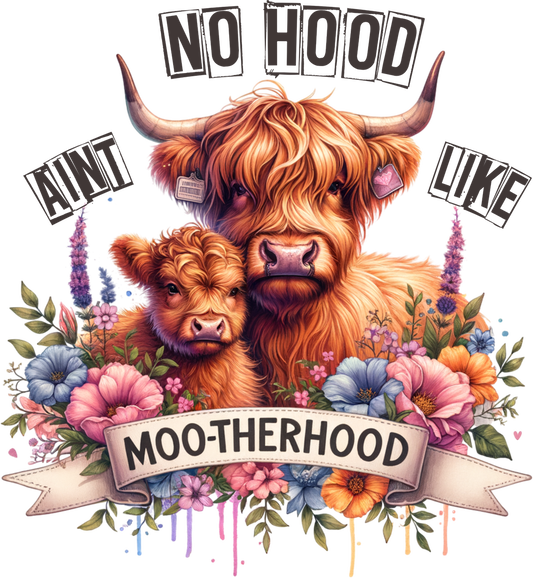 DTF Transfer - Highland Cow Moo-therhood (MOM6)