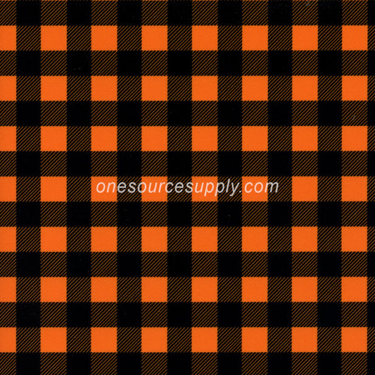 Specialty Materials Thermoflex Fashion Patterns (Buffalo Plaid Orange)