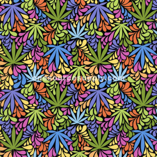 Specialty Materials Thermoflex Fashion Patterns (Colored Marijuana)