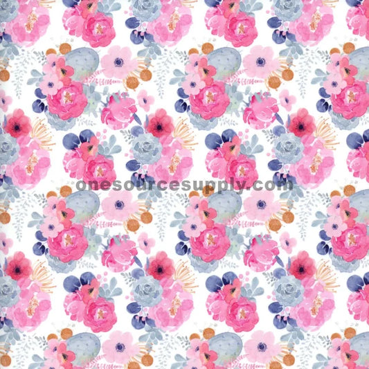 Specialty Materials Thermoflex Fashion Patterns (Pastel Flowers Pink)