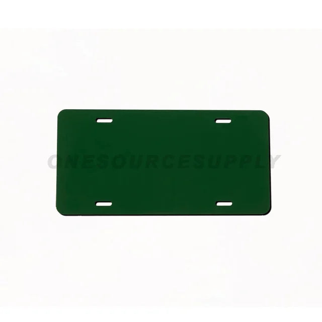 License Plate Blank (Ivy Green/White) .040 - Not for Sublimation