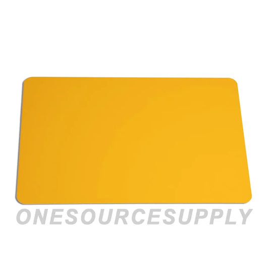 ALUMINUM SIGN BLANK 12" x 18" .040 w/Radius (Yellow/Yellow) - Not for Sublimation