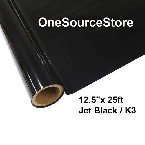 Jet Black K3 | Foil 12.5"x 25ft