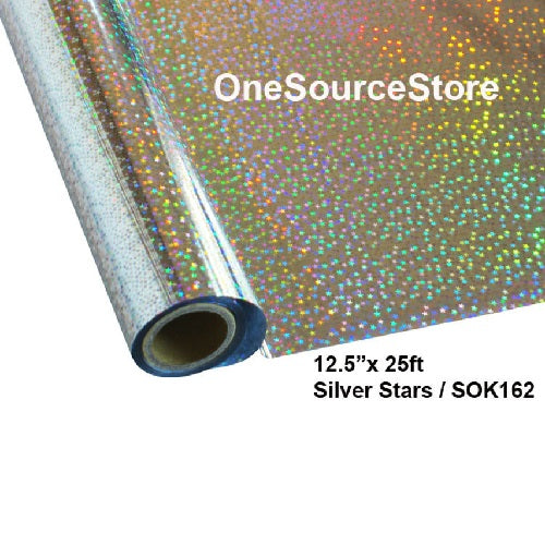 Silver Stars SOK162 | Foil 12.5"x 25ft