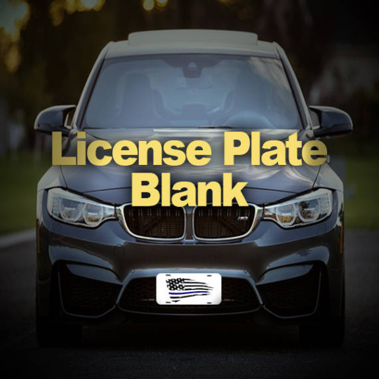 License Plate Blank (Hunter Red/White) .040 - Not for Sublimation
