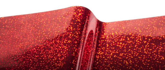 Fantasy Sequins & Crystal /Holographic Glitter Film (Red)