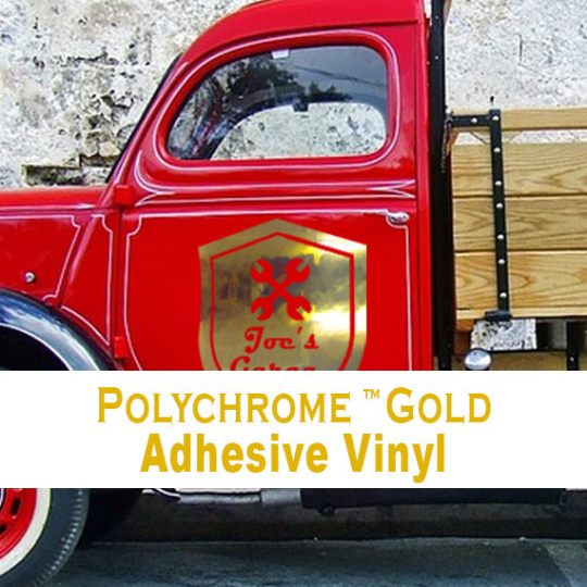 Polished Gold Adhesive Back Vinyl