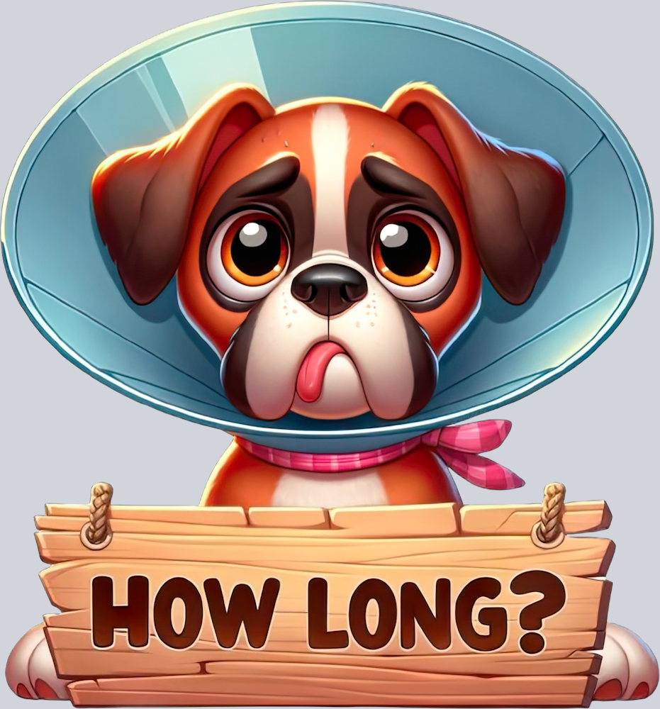 DTF Transfer Dogs - How Long Boxer