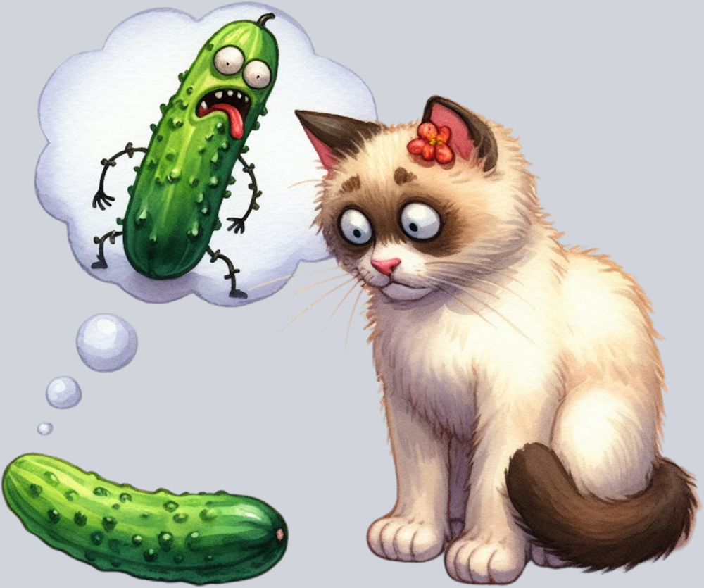 DTF Transfer Cats - Cucumber
