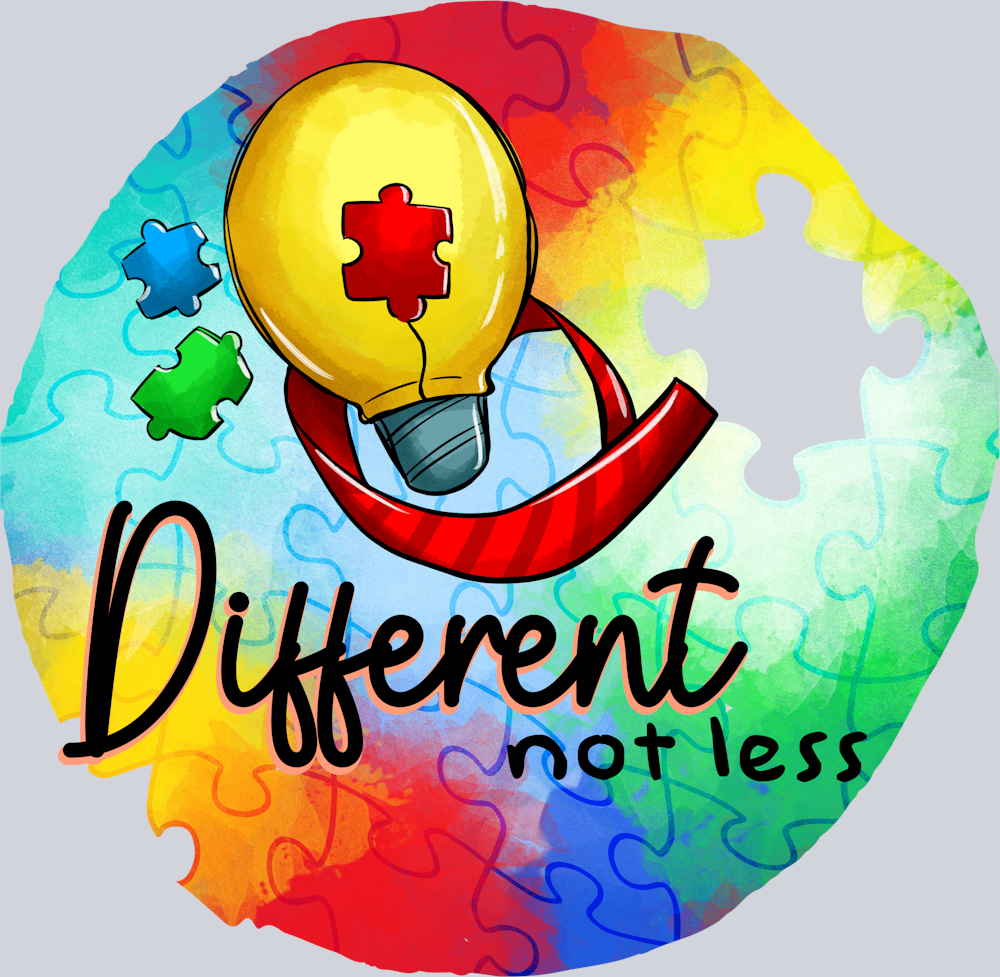 DTF Transfer Autism - Different not less Circle