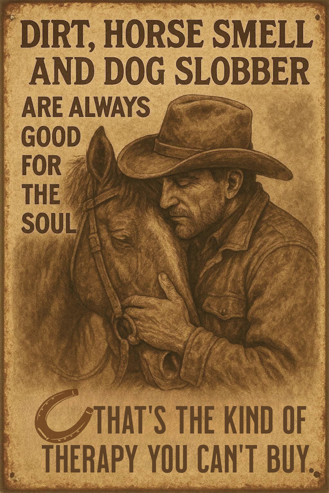 DTF Transfer Western - Dirt Horse Smell and Dog Slobber