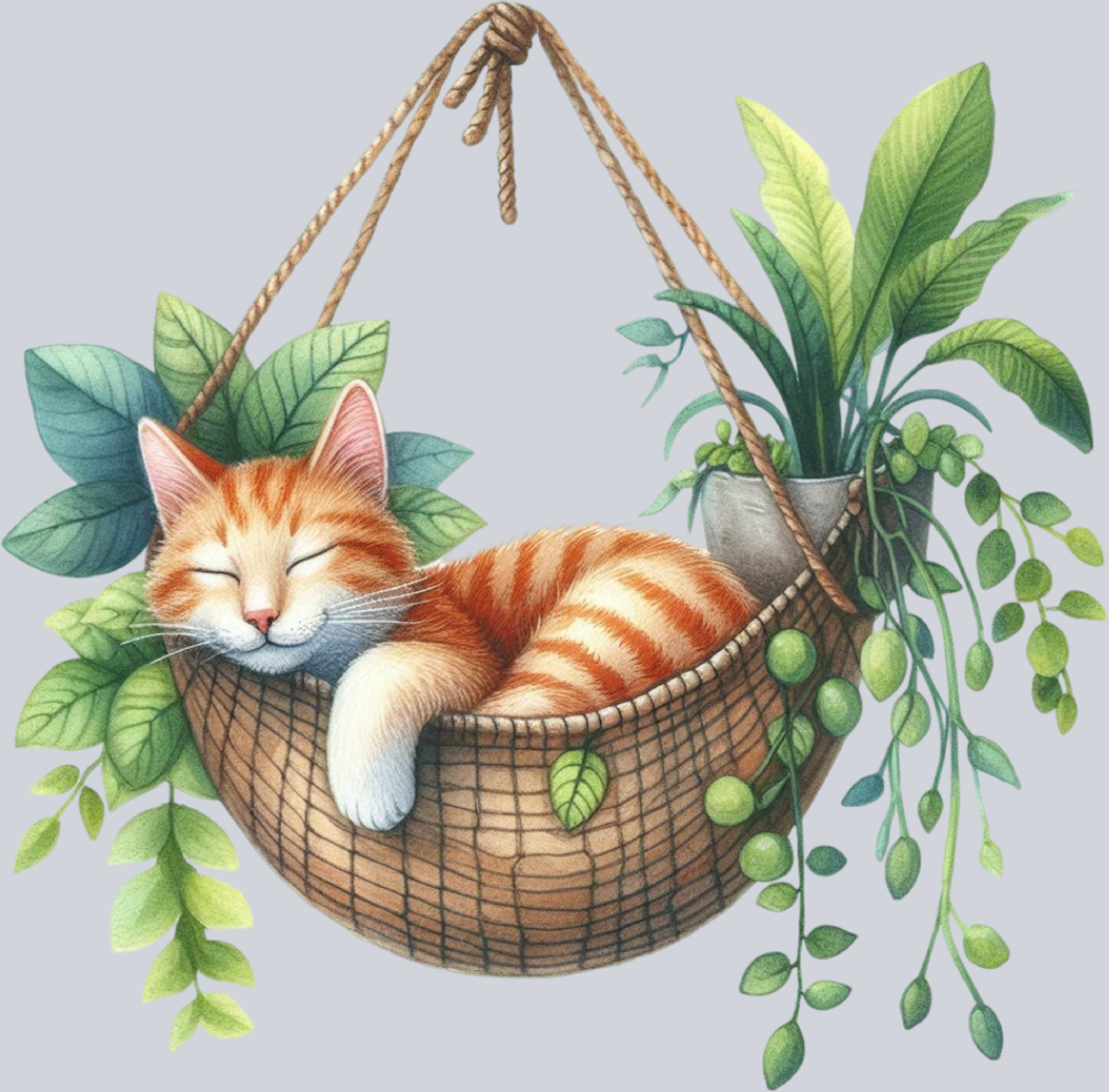 DTF Transfer Cats - Cat Nap