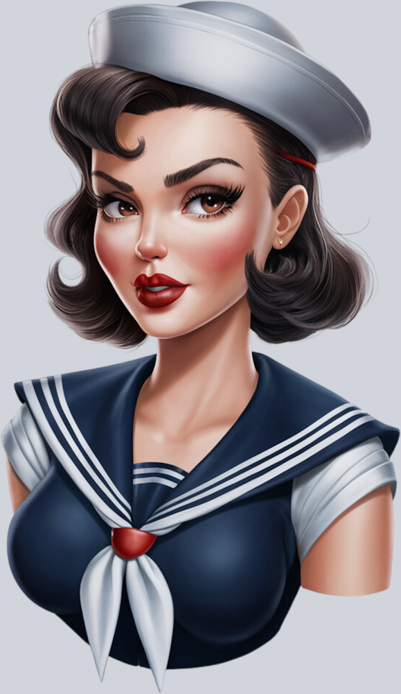 DTF Transfer High Seas - Sailor Lady