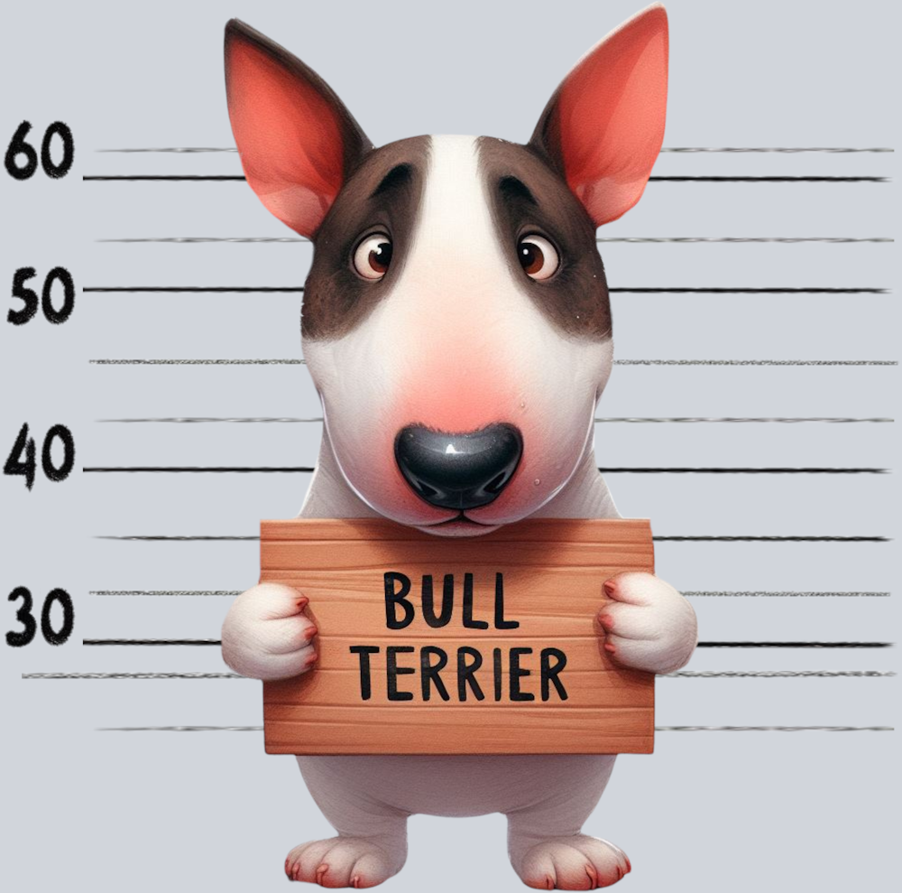 DTF Transfer Dogs - Jail Bull Terrier