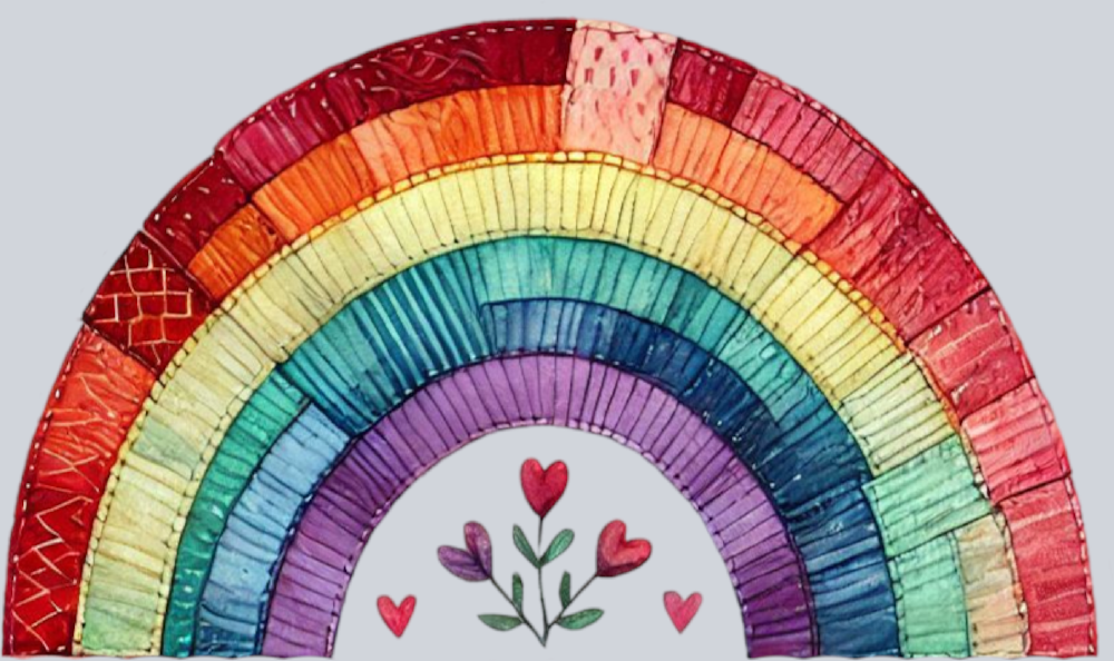 DTF Transfer Valentines - Rainbow