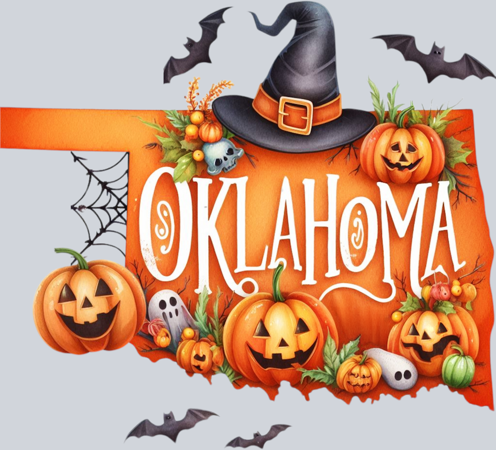 DTF Transfer Halloween States - Oklahoma
