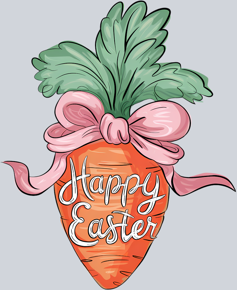 DTF Transfer Easter - Happy Easter Carrot