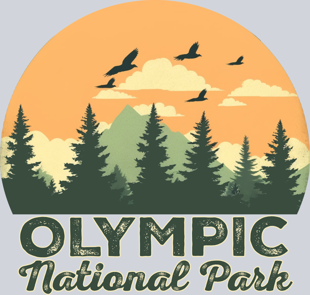 DTF Transfer National Parks - Olympic National Park