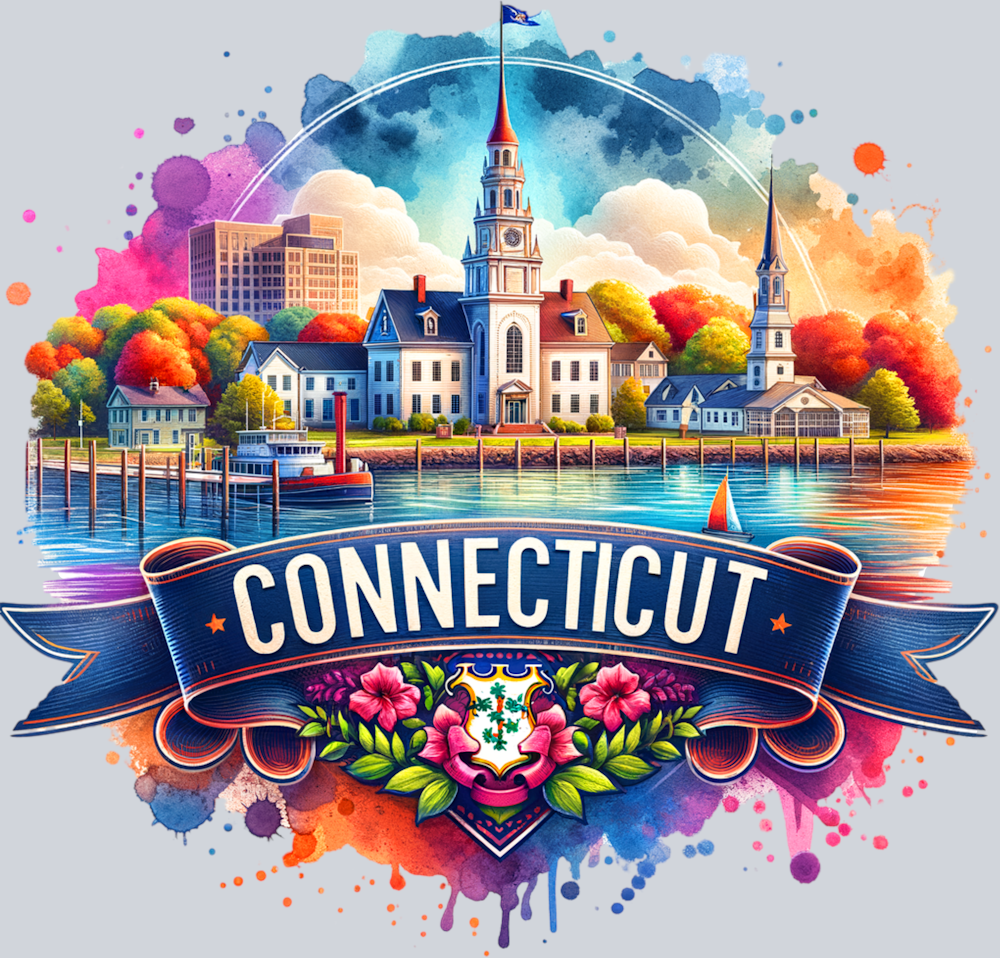 DTF Transfer Connecticut - Retro Travel