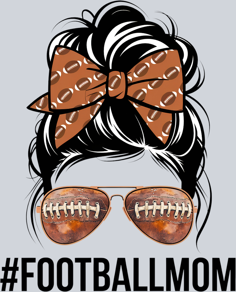 DTF Transfer Football - #Footballmom