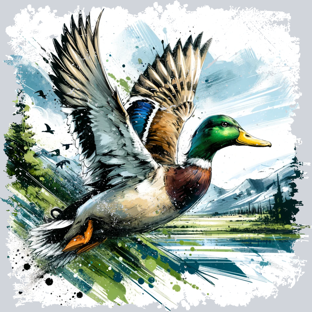 DTF Transfer Hunting - Duck Flight