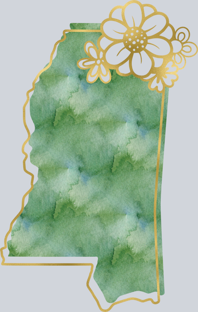 DTF Transfer Mississippi - Watercolor