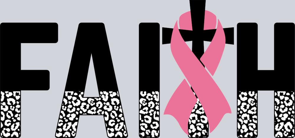 DTF Transfer Breast Cancer - Faith