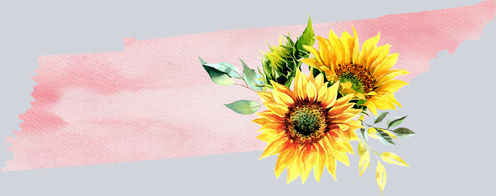 DTF Transfer Tennessee - Sunflower Watercolor