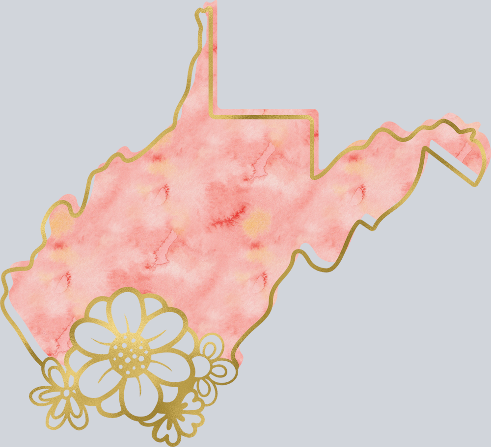 DTF Transfer West Virginia - Watercolor