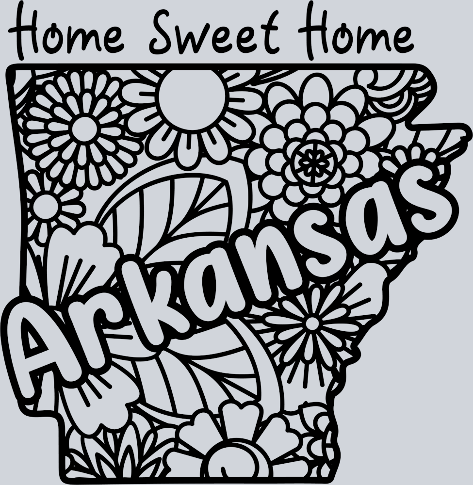 DTF Transfer Arkansas - Home Sweet Home
