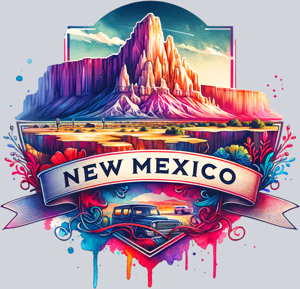 DTF Transfer New Mexico - Retro Travel