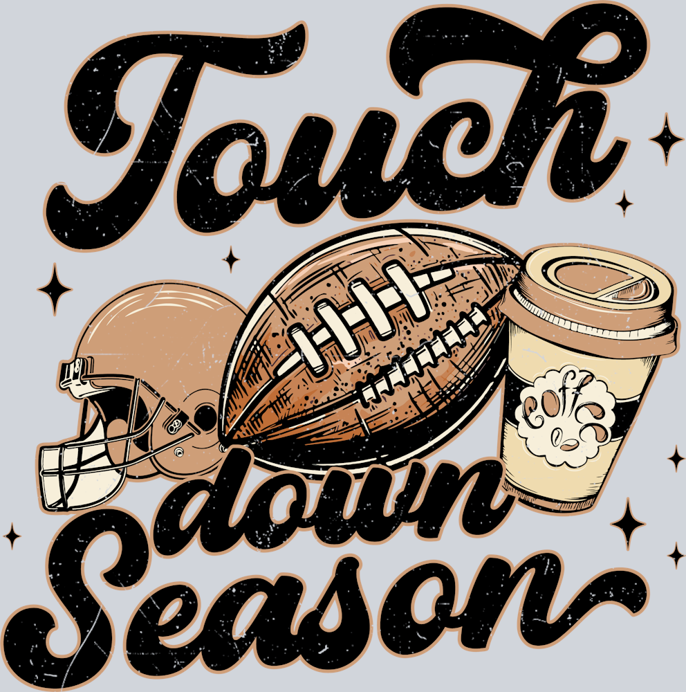 DTF Transfer Football - Touch Down Season