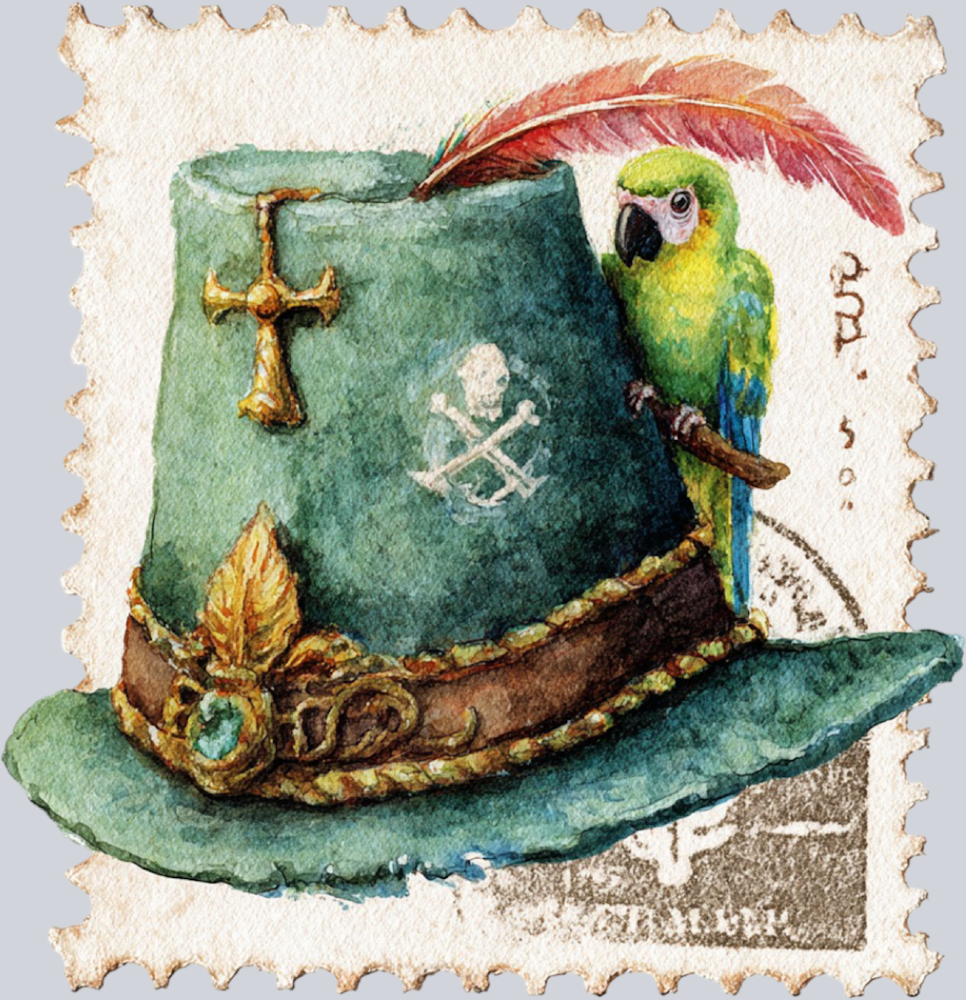 DTF Transfer High Seas - Postage Hat