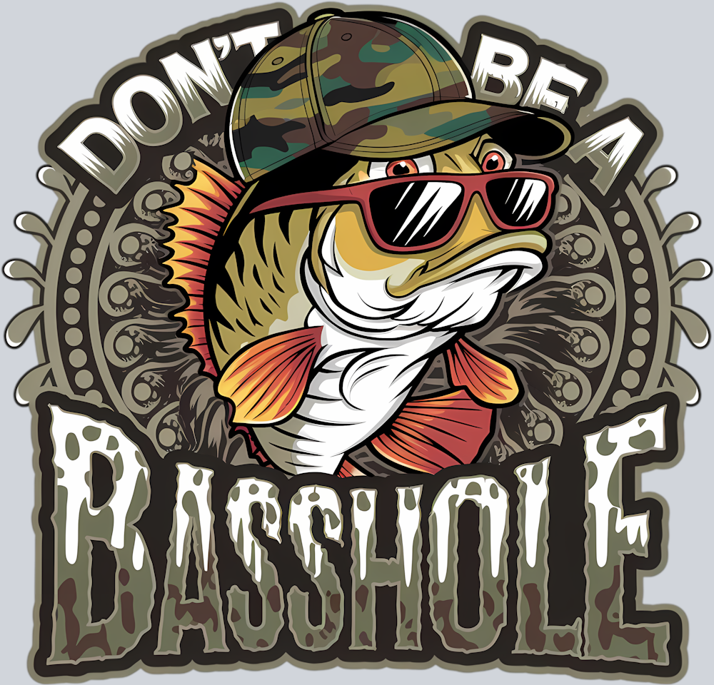 DTF Transfer Fishing - Don't be a Basshole