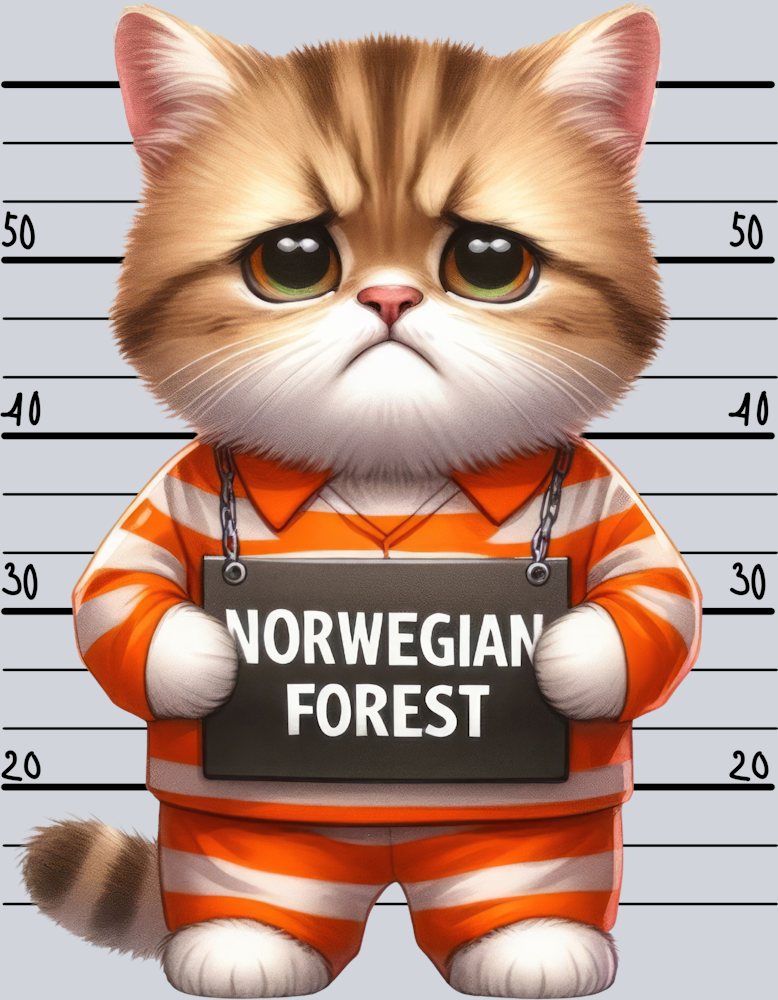 DTF Transfer Cats - Norwegian Forest