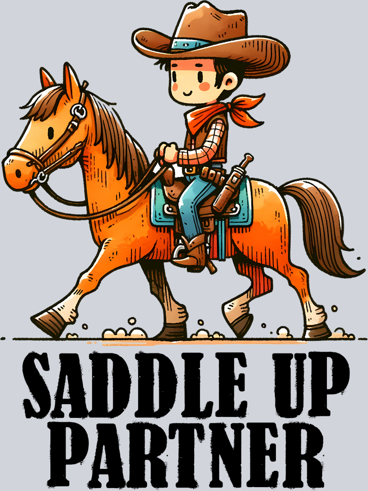 DTF Transfer Western - Saddle Up Partner
