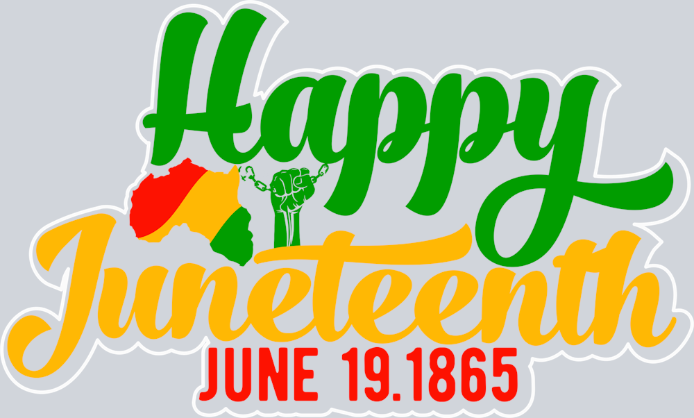 DTF Transfer Black History Month - Happy Juneteenth