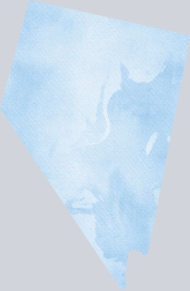 DTF Transfer Nevada - Watercolor Blue