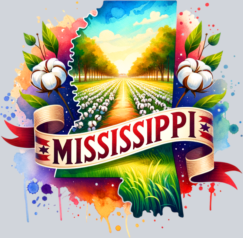 DTF Transfer Mississippi - Map