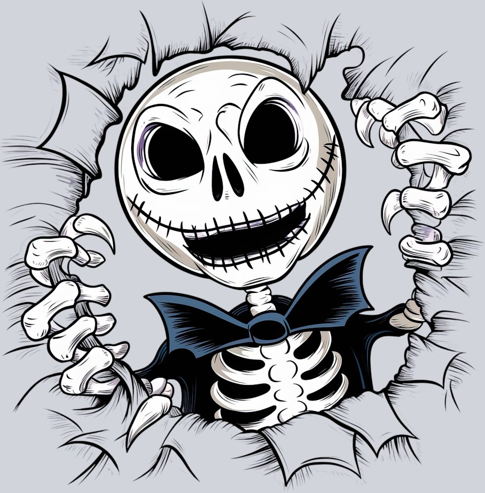 DTF Transfer Halloween - Skeleton Time